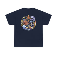 Load image into Gallery viewer, I LOVE NUDIS™ Watercolor Ocean Creatures 100% Cotton Tee