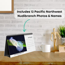 Load image into Gallery viewer, 2025 PNW XXX Nudibranch Table/Desktop Monthly Calendar
