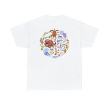 Load image into Gallery viewer, I LOVE NUDIS™ Watercolor Ocean Creatures 100% Cotton Tee