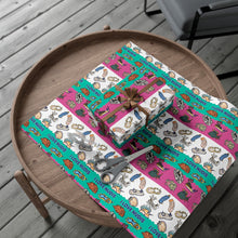 Load image into Gallery viewer, I LOVE NUDIS™ Colorful Nudibranch Collage Recycled Gift Wrapping Paper