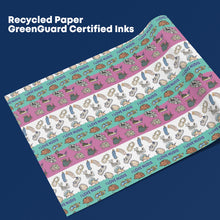 Load image into Gallery viewer, I LOVE NUDIS™ Colorful Nudibranch Collage Recycled Gift Wrapping Paper