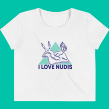 Load image into Gallery viewer, I LOVE NUDIS™ Nudibranch Crop Top - White