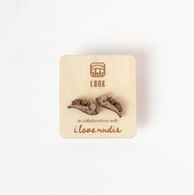 Load image into Gallery viewer, Wood Nudibranch Earring Studs | Collaboration with LookbyLindsay | Anna's Chromodoris and Hooded Nudibranch