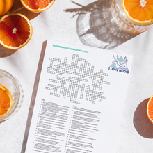 画像をギャラリービューアに読み込む, I LOVE NUDIS Nudibranch Crossword Puzzle - Instant Digital Download!