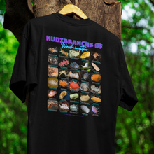 画像をギャラリービューアに読み込む, I LOVE NUDIS™ Nudibranchs of Washington Black T-shirt with Photos & Common/Scientific Names