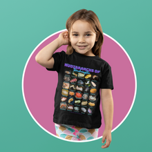 画像をギャラリービューアに読み込む, Nudibranchs of Washington Black Kids Softstyle Tee with Photos & Common/Scientific Names