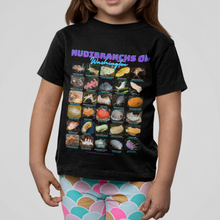 画像をギャラリービューアに読み込む, Nudibranchs of Washington Black Kids Softstyle Tee with Photos & Common/Scientific Names