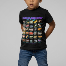 画像をギャラリービューアに読み込む, Nudibranchs of Washington Black Kids Softstyle Tee with Photos & Common/Scientific Names