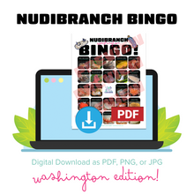画像をギャラリービューアに読み込む, I LOVE NUDIS™ Nudibranch BINGO - Instant Digital Download!