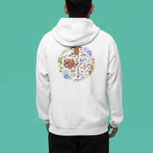 Load image into Gallery viewer, I LOVE NUDIS™ Watercolor Ocean Creatures Hooded Sweatshirt