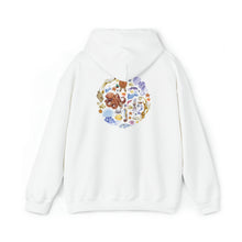 Load image into Gallery viewer, I LOVE NUDIS™ Watercolor Ocean Creatures Hooded Sweatshirt