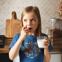 Load image into Gallery viewer, I LOVE NUDIS™ Watercolor Ocean Creatures 100% Cotton Kids Tee