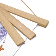 Load image into Gallery viewer, I LOVE NUDIS™ Watercolor Ocean Creatures Poster with Magnetic Hangers