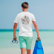 Load image into Gallery viewer, I LOVE NUDIS™ Watercolor Ocean Creatures 100% Cotton Tee