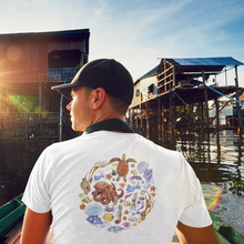 Load image into Gallery viewer, I LOVE NUDIS™ Watercolor Ocean Creatures 100% Cotton Tee