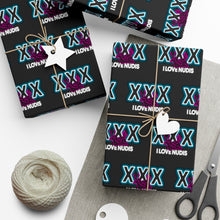 Load image into Gallery viewer, I LOVE NUDIS XXX Nudibranch Recycled Gift Wrapping Paper