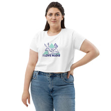 Load image into Gallery viewer, I LOVE NUDIS™ Nudibranch Crop Top - White