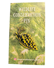 Load image into Gallery viewer, Cyerce nigricans sea slug conservation enamel pin