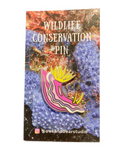 画像をギャラリービューアに読み込む, Purple Nudibranch (Hypselodoris apolegma) Wildlife Conservation Pin