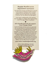 画像をギャラリービューアに読み込む, Purple Nudibranch (Hypselodoris apolegma) Wildlife Conservation Pin