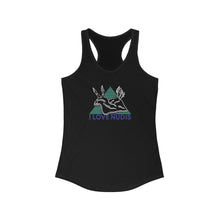 Load image into Gallery viewer, I LOVE NUDIS Nudibranch Womens Raceback Tank Top in Black