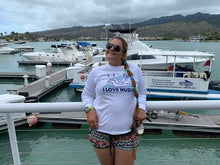 画像をギャラリービューアに読み込む, White I LOVE NUDIS Long Sleeve Shirt