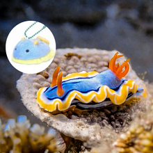 Load image into Gallery viewer, Small Nudibranch Plushie Keychains