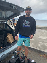 Load image into Gallery viewer, Black I LOVE NUDIS Crewneck worn by scuba diver