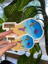 Load image into Gallery viewer, Nude Beach Nudibranch Stickers