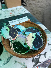 Load image into Gallery viewer, Holographic Yin and Yang Nudibranch Stickers