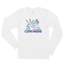画像をギャラリービューアに読み込む, White I LOVE NUDIS Long Sleeve Shirt