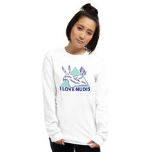 画像をギャラリービューアに読み込む, White I LOVE NUDIS Long Sleeve Shirt