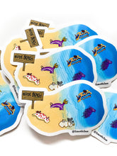 Load image into Gallery viewer, Nude Beach Nudibranch Stickers