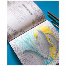 Load image into Gallery viewer, Sea Creatures: A Smithsonian Institute Coloring Book Bottlenose Dolphins Page