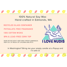 Load image into Gallery viewer, Sea Lemon Candle in Recycled Glass