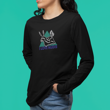 Load image into Gallery viewer, I LOVE NUDIS Nudibranch Black Long Sleeve