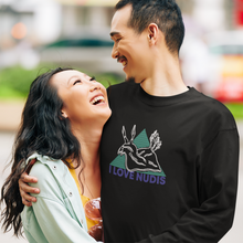 Load image into Gallery viewer, I LOVE NUDIS Nudibranch Black Long Sleeve