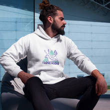 画像をギャラリービューアに読み込む, I LOVE NUDIS Nudibranch Hooded Sweatshirt on Male model
