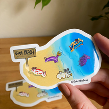 Load image into Gallery viewer, Nude Beach Nudibranch Stickers
