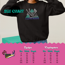 Load image into Gallery viewer, I LOVE NUDIS™ Crewneck Sweatshirt - Black
