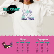 Load image into Gallery viewer, I LOVE NUDIS™ Crewneck Sweatshirt - White