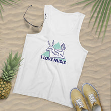 Load image into Gallery viewer, White I LOVE NUDIS Tank Top in Sand