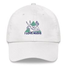 画像をギャラリービューアに読み込む, I LOVE NUDIS™ White Dad Hat Front