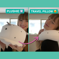 Sea Bunny Nudibranch 2-in-1 Plushie & Travel Pillow