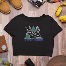 Load image into Gallery viewer, I LOVE NUDIS™ Nudibranch Flowy Crop Top - Black
