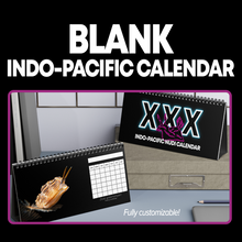 Load image into Gallery viewer, Blank Monthly Indo-Pacific Nudibranchs 12 Month Table/Desk Calendar
