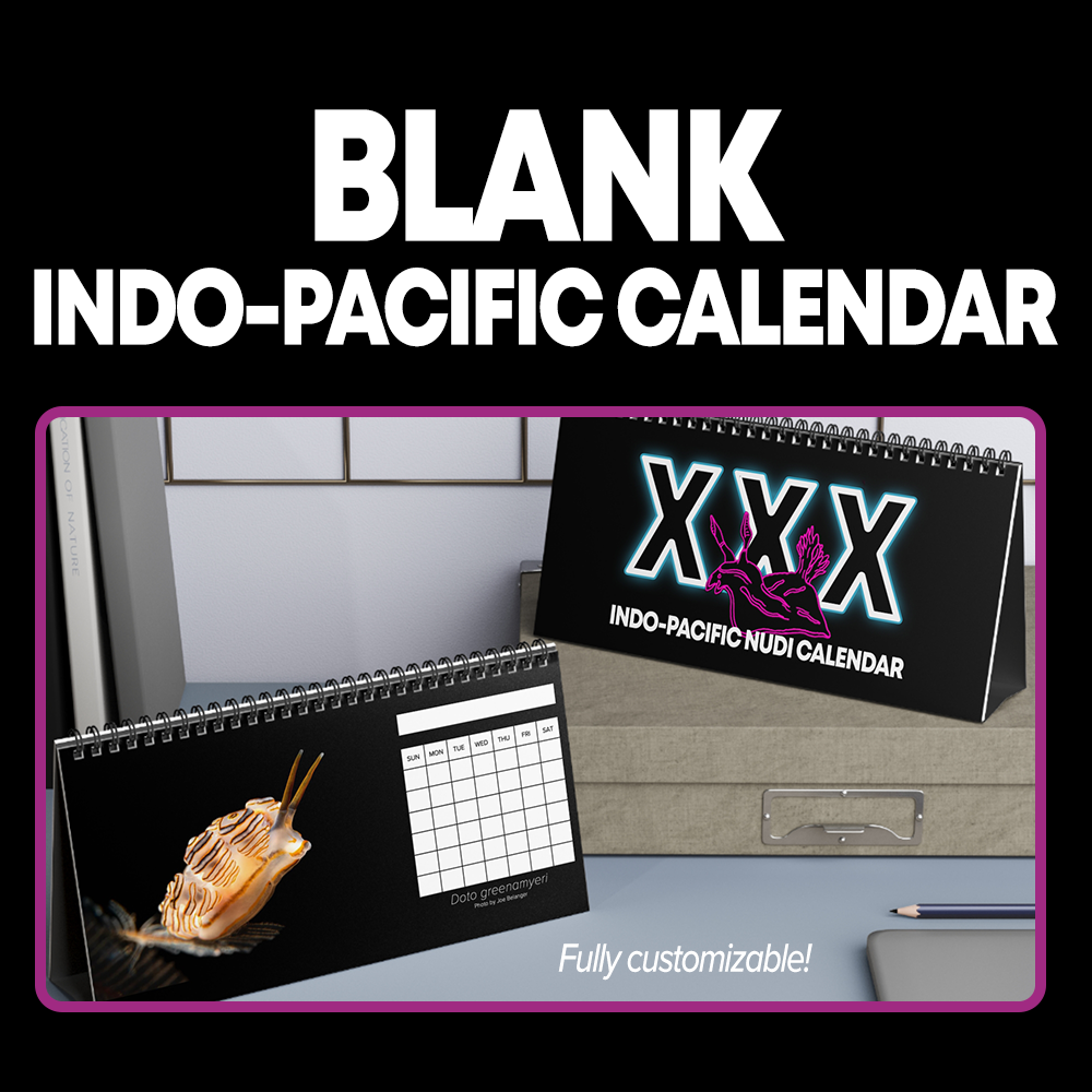 XXX INDO-PACIFIC NUDI CALENDAR - Blank Monthly Indo-Pacific Nudibranch ...