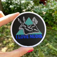 Load image into Gallery viewer, I LOVE NUDIS™ Nudibranch Woven Iron-On Patches

