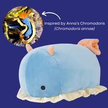 Load image into Gallery viewer, Anna&#39;s Chromodoris Nudibranch Plushies - Large &amp; Small Sizes!
