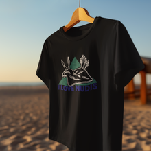 Load image into Gallery viewer, I LOVE NUDIS™ Nudibranch Flowy Crop Top - Black
